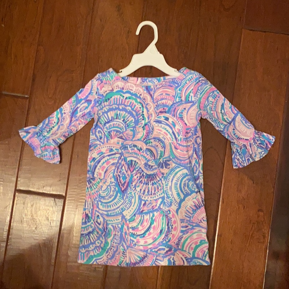 Lilly Pulitzer Girls UPF 50+ Mini Sophie Ruffle Dress XS